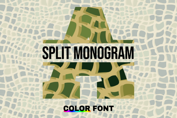 Alligator Split: A Playful Color Fonts Gem for Creative Design