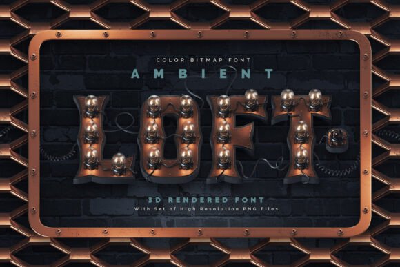 Ambient Loft: A Steampunk Font That Stitches With Character