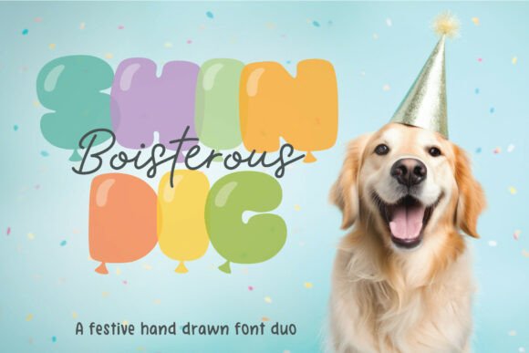 Boisterous Shindig Duo Fonts: Display Energy for Real Crafting