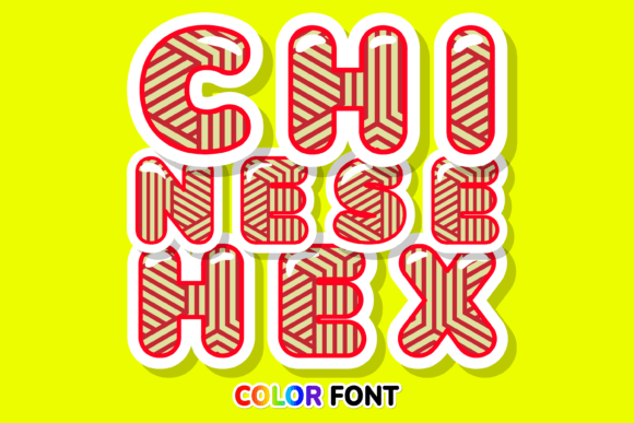 Chinese Hex: A Lunar New Year Color Font for Bold Brand Moments