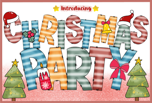 Christmas Party: A Festive Color Fonts Display Font