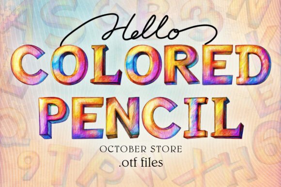 Colored Pencil: A Playful Color Fonts Choice for Creative Publishers