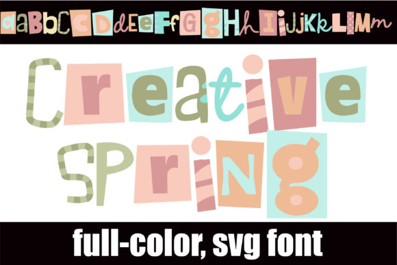 Creative Spring: Color Fonts for Handmade Business