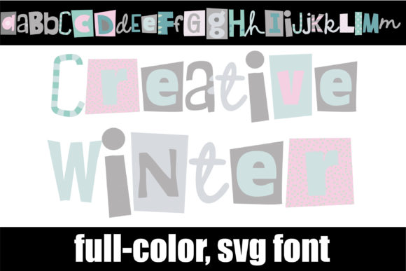 Creative Winter Fonts: A Color Fonts Review for Crafters
