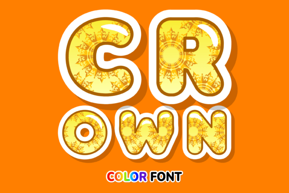 Crown: A Standout Color Fonts Choice