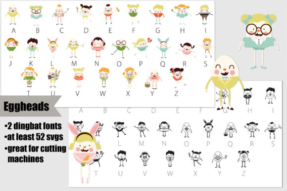 Eggheads Fonts & Dingbats for Local Branding