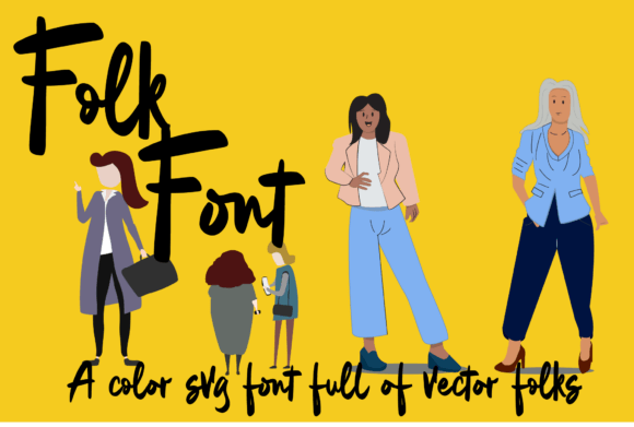 Folk Font: A Vibrant Color Fonts Collection for Handmade Creators