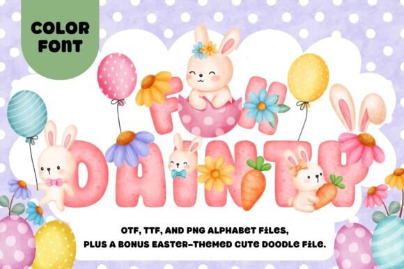 Fox Dainty: A Sweet, Festive Color Font for Handmade Brands