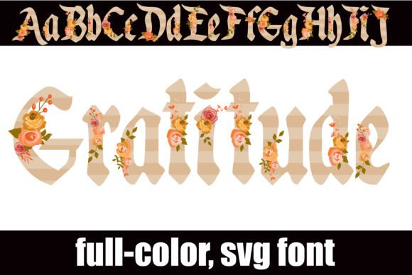 Gratitude Fonts: A Color Fonts Review for Crafters