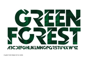 Green Forest: A Standout Color Fonts Choice