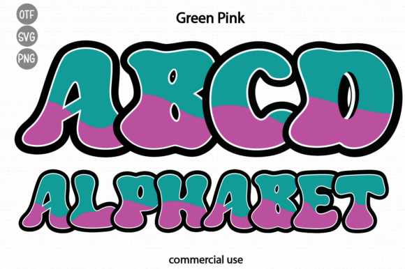 Green Pink: A Vibrant Color Fonts Choice for Local Branding