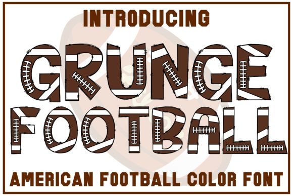 Grunge Football: A Bold Color Fonts Choice