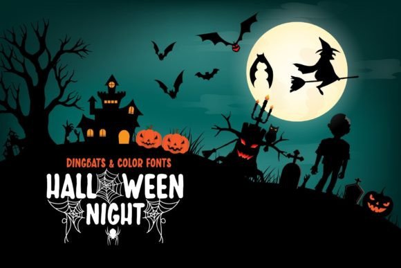 Halloween Night: A Dingbats Font for Bold Seasonal Design