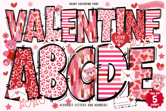 Heart Valentine Fonts: A Color Fonts Review for Sellers