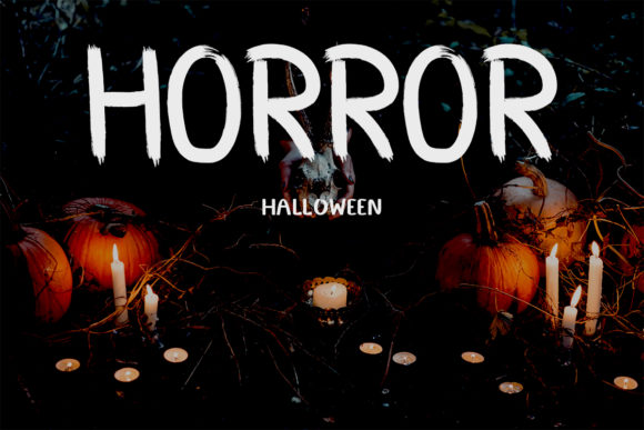 Horror: A Spooky Color Font That Stitches With Intent