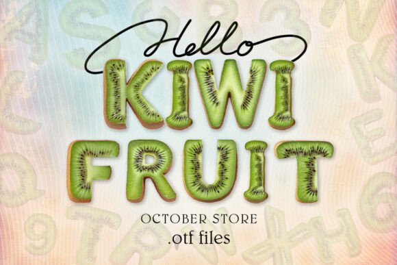 Kiwi Fruit Fonts: A Color Fonts Review for Crafters
