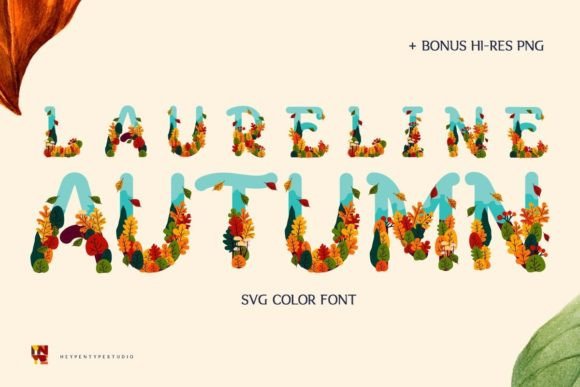 Laureline Autumn: A Seasonal Color Fonts Asset