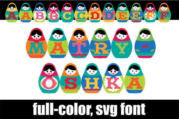 Matryoshka: A Joyful Color Font for Local Business Branding