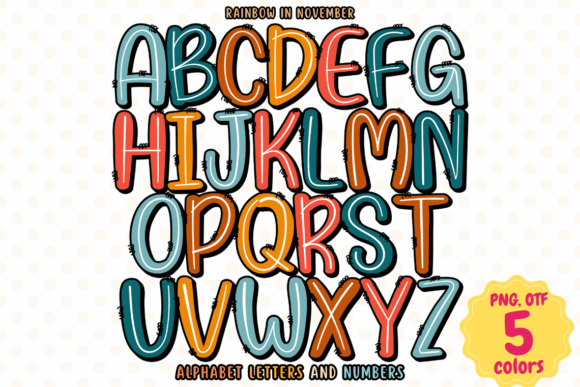 Rainbow in November: A Color Fonts Experience