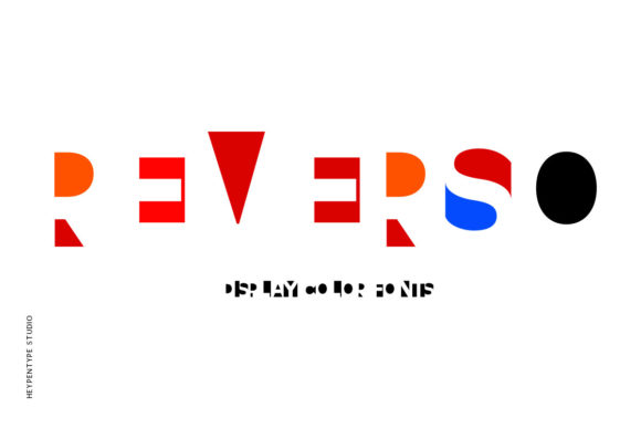 Reverso Color: A Bold Color Fonts Choice for Creative Brands