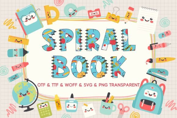 Spiralbook: A Playful Color Font for Creative Design