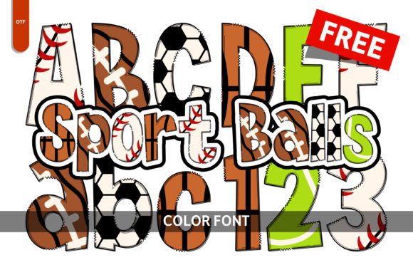 Sport Balls: A Playful Color Fonts Choice for Creative Publishers