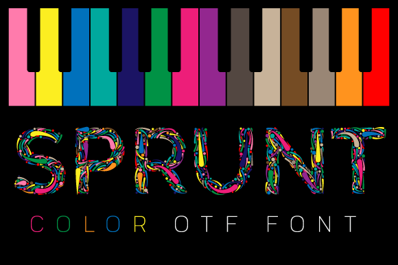 Sprunt: A Vibrant Color Font for Local Business Branding