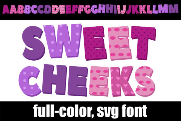 Sweet Cheeks Fonts: A Color Fonts Review for Crafters