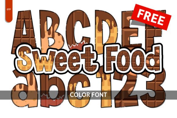 Sweet Food: A Dessert-Themed Color Font for Embroidery
