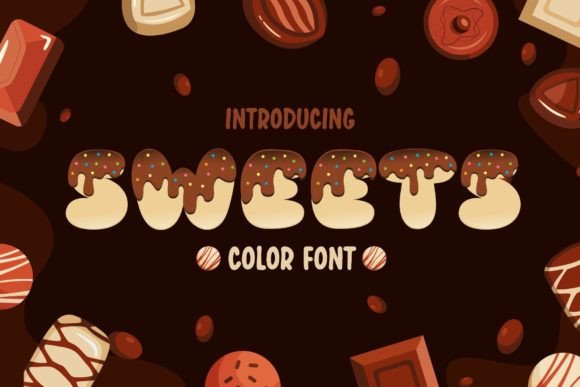 Sweets: A Playful Color Fonts Choice for Local Branding