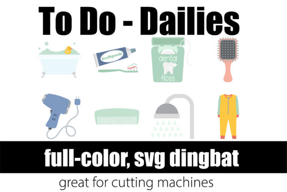 To Do - Dailies: A Versatile Color Fonts Asset